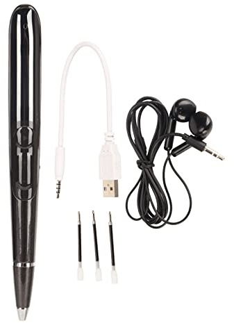 Grabadora de Voz Digital, Dispositivo de Grabación de Voz Inteligente con Pantalla para Conciertos y Reuniones (Inglés Neutro 8GB)