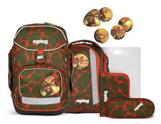 ergobag Schulranzen-Set Pack Set | Ergonomischer Schulrucksack, flexibles 6-teiliges Set für die 1. Klasse Grundschule, geeignet für Mädchen und Jungen