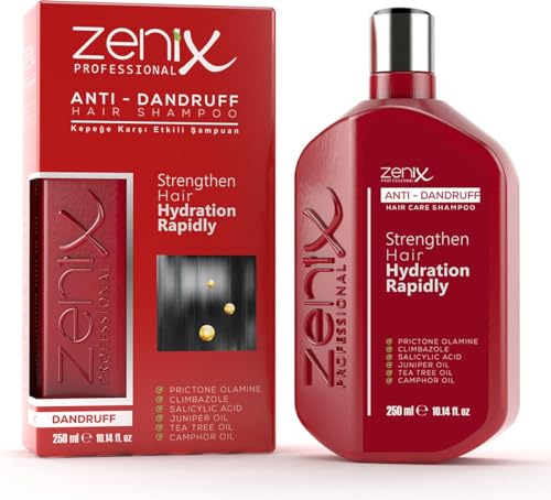 Zenix Shampooing anti-pelliculaire 250 ml | Pour le traitement du cuir chevelu en cas de psoriasis I Sans cortidon I Psoriasis | Shampooing anti-pelliculaire |