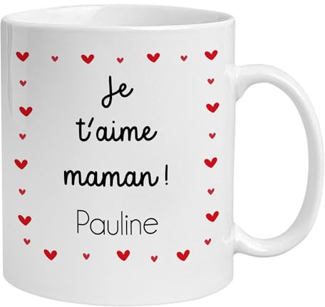 KDO MAGIC - Mug personnalisée (Maman) | Idée cadeau Noël, homme, femme, anniversaire, souvenir, fêtes | Tasse personnalisable avec photo et prénom