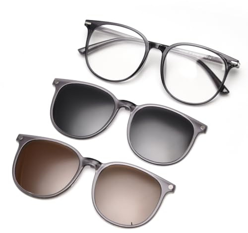 moomoobird Magnetischer Clip Auf Sonnenbrille Polarisierte Quadratische Sonnenbrille Männer Frauen Mode Eyewear TR90 Rahmen