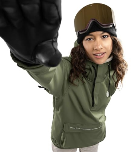 SIROKO - Giacca da Snowboard con Tasca a Marsupio da Donna W3-W Robson - XL - Verde