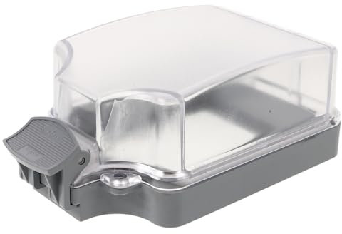 ABOOFAN Cache-Prises Électriques Protection De Clé Extérieure Grand Boîtier Étanche Aux Intempéries Plusieurs Prises Extérieures Marron Et Noires Couvercle De Prise Extérieure Abs