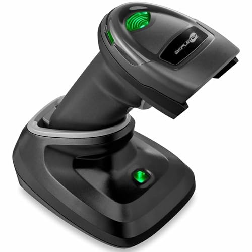 SIMPLETEK - Wireless 1D 2D Barcode Scanner - DS2278 | Multi-Interface - RS-232, KBW, USB | Ladestation und USB-Kabel im Lieferumfang enthalten