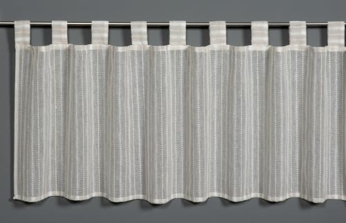 Gardinia Sehlbach Bistrogardine Strukturvoile mit Effektgarn, Beige, 140 x 45 cm Bistrogardine, Strukturoptik, Effektgarn, Lichtdurchlässig, Blickdicht, Öko-Tex Zertifiziert