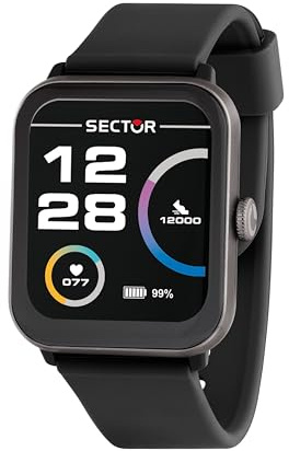 Sector No Limits Smartwatch Uomo, Digitale, 37 mm, Collezione S-08, Silicone, Idee Regalo