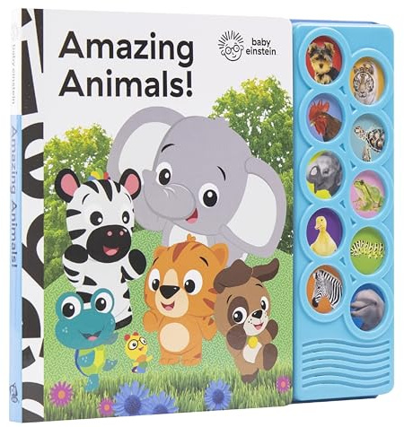 Baby Einstein - Amazing Animals 10-Button Sound Book - PI Kids (Play-A-Sound)
