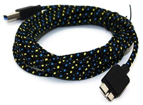 TOSSPER 1M Micro USB 3.0 Chargeur Câble de synchronisation de données pour Samsung Galaxy S5 i9600 Note 3 N9000 (Noir)