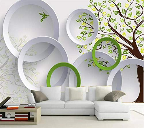Papier Peint Personnalisé Photo Murale 3D Fonds D'Écran Arbres Salon Tv Fond Papier Peint Pour Murs 3 D Fonds D'Écran,300(W)*210(H)Cm