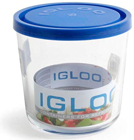 Acan Tradineur - Fiambrera Modelo Igloo - Forma Redonda - Apto para lavavajillas, microondas y congelador - Ø 11,5 x 11,5 cm (Ref.:19231)