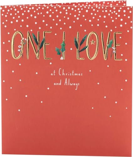 UK Greetings Weihnachtskarte für den Lieben, Schneeglöckchen-Design