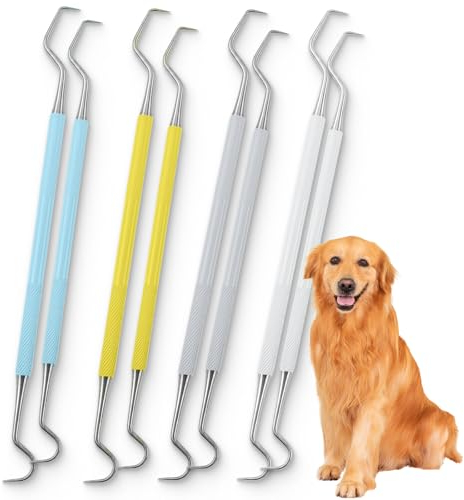 Igiene Dentale Kit Rimuovi Tartaro Denti, 8 Pezzi Sbiancamento con specchietto dentista Pulizia Denti Ablatore per Cura Orale Domestico, Igiene Dentale Kit per Placca e Tartaro Rimozione