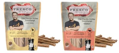 Fresco | Die Martin Rütter Kaustange Multipack Huhn & Rind | 2 x 150g | kauen trägt zur allgemeinen Zahn- und Maulhygiene bei