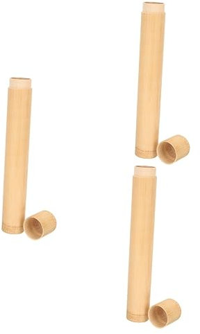 Healeved 3stücke Bamboo Toothbrush Holder Tragbarer Zahnbürstenbehälter Natürlichem Für Unterwegs Für Und Camping Schützt Ihre Zahnbürste Vor Schmutz Und Bakterien