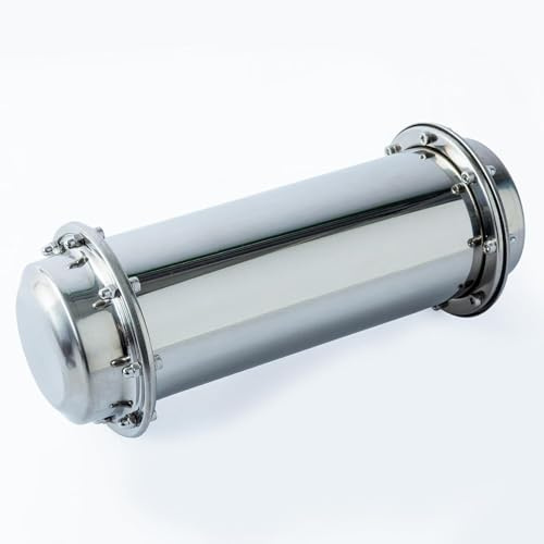 Ljxquisite Cápsula del tiempo de acero inoxidable – Recipiente con cierre para el futuro, recipiente de tiempo para enterrar, resistente al agua, resistente a la corrosión y a los golpes (34 cm)