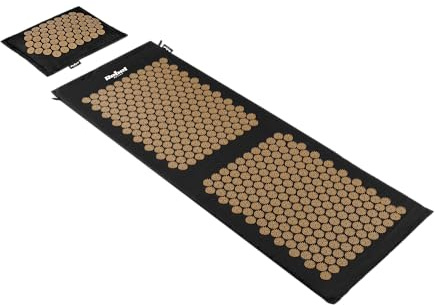 Rebel Electro ECO hälsomatta för akupressur med dubbar kudde set 130 x 50 cm RBA-6013-GL