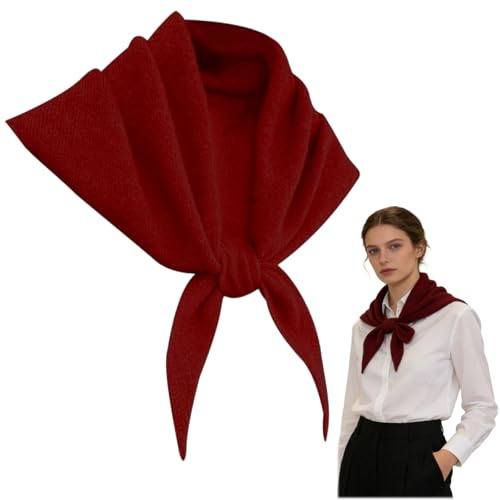 1Pc Triangle Scarf, Vinatge Wrap Neck Cover, Warm Triangle Scarf for Women Uk Soft Cozy Winter Going Out Headscarf Easy to Carry