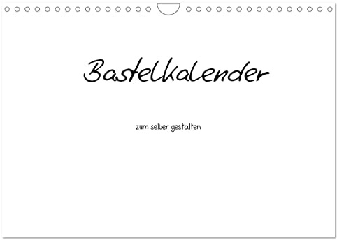 CALVENDO - Bastelkalender - Weiss (Wandkalender 2027 DIN A4 quer), Monatskalender: Bastelkalender - Weiss