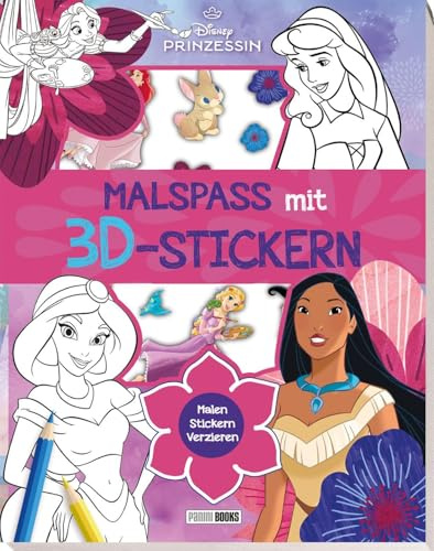 Disney Prinzessin: Malspaß mit 3D-Stickern: Malblock mit 3D-Stickern