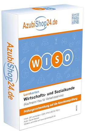 Lernkarten Wirtschafts- und Sozialkunde Kauffrau für Verkehrsservice: Wiso Prüfungsvorbereitung