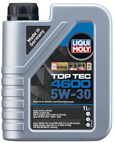 Liqui Moly Top Tec 4600 5W-30 | 1 L | Synthesetechnologie Motoröl | Art.-Nr.: 3755 | 3755, Top Tec 4600 5W-30