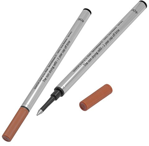 Senator Ever Roll Rollerball Refill Set of 2, Colour: Black Line, Width: 0.5 mm ISO 14145 indelible (140-10-2SW)