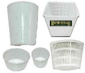Homestead Cheese Making Moulds for Soft Cheese - Set of 5
