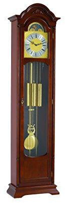 Hermle 01231-030451 Standuhr, Nussbaum braun, 196cm x 48,5cm x 25cm