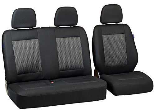 Zakschneider Sprinter Sitzbezüge - Set 1+2 - Farbe Premium Schwarz-graue Dreiecke
