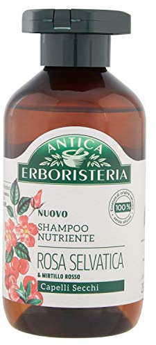Antica Erboristeria Shampoo Rosa Selvatica per Capelli Secchi, 250 ml