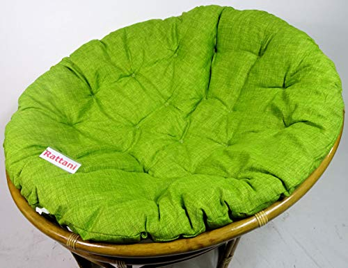 Rattani - Polster, Kissen, Auflage, Ersatzpolster für Rattan Papasansessel, Stoff Nuevo Loneta, D 110 cm, Made in EU