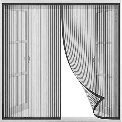 Domiss Zanzariera Magnetica Porta Finestra 115x150cm, Tenda zanzariera per Porta, Anti Zanzare Porte per Balconi, Portefinestre