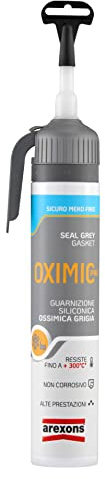 AREXONS 0077 Oximic PRO 200 ml, Guarnizione Siliconica Grigia RTV a Reticolazione Ossimica, Silicone per Guarnizioni, Alte Prestazioni, Tecnologia Ossimica MEKO Free Non Corrosiva, transparente