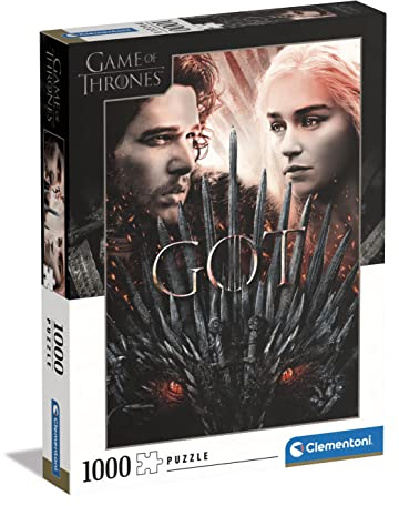 Clementoni - 39651 - Puzzle Game of Thrones - Puzzle 1000 Teile für Erwachsene und Kinder ab 10 Jahre, herausforderndes Geschicklichkeitsspiel für die ganze Familie
