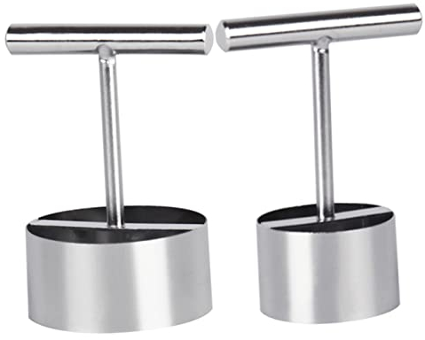 KICHOUSE Vide-Fruits en Acier Inoxydable Grosse Et Petite Taille, Dénoyauteur De Poire Ergonomique, Outil à Vider Les Fruits Maison, 2 Pièces pour Pommes, Poires Et Dattes