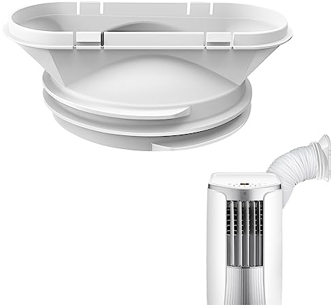 Abluftschlauch Adapter für Abluftschläuche von Klimaanlagen, Fensteradapter Fensterdüse für Mobile Klimageräte Klimaanlagen Schlauchverbinder,Tragbare Klimaanlagen Exhaust Pipe Flat Nozzle