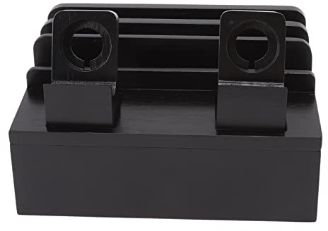 Buachois Holz Ladestation, 5 Fächer Dockingstation,Bambus Ladestation für Mehrere Geräte Desktop Handy Docking Holder USB Ladegerät Multi Charger Organizer Halterung für Telefon Tablet Uhr Ohrhörern