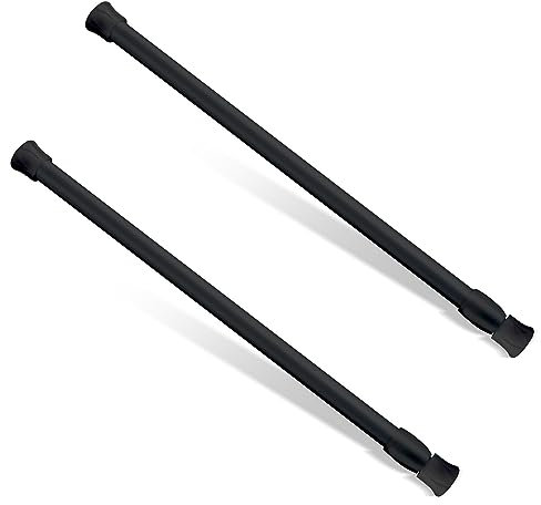 2uds Rejas de Seguridad para Ventanas, Barras Seguridad para Ventanas Ajustable de 30cm Protector de Ventana Fijo Reja Antirrobo Ventana Protectores de Ventana para Mayor Seguridad (Negro)