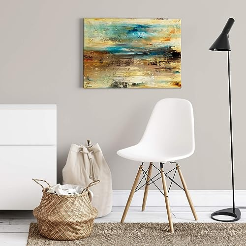 A.S. Création WTD - Stampa su tela con immagine astratta, 70 x 50 cm, formato orizzontale, moderna decorazione da parete per camera da letto, soggiorno, cucina, immagine su telaio