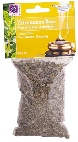 Citronmeliss 10 g – Berk rökelse doftande trä, örter, blommor för rökning på sil och träkol naturliga rökelser för avkoppling, rengöring