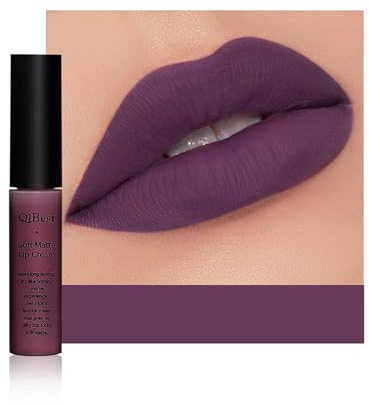 Anifer Lápiz Labial Líquido Velvet Matte Maquillaje de Larga Duración y Resistente al Agua, Brillo de Labios Copa Antiadherente,(Morado 632)