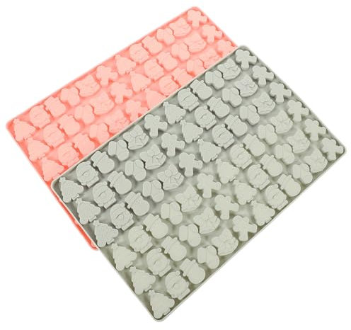 COLLBATH 2stücke Teiliges Silikon Backform Für Hundeleckerli Weihnachtsmotiv Lebensmittelecht Flexible Silikonform Für Snacks Geeignet Für Hunde Und Haustiere