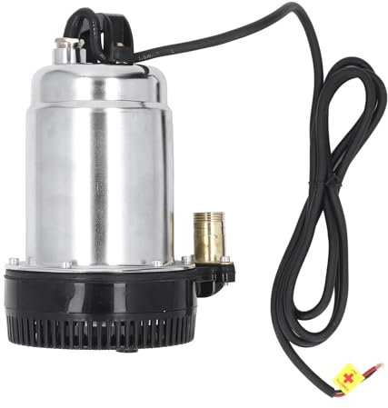 Pompa Sommergibile CC, Pompa Ad Acqua Solare in Acciaio Inossidabile 180 W, Pompa Sommergibile per Pozzi con Sollevamento 8 M per Laghetti Giardinaggio Piscine