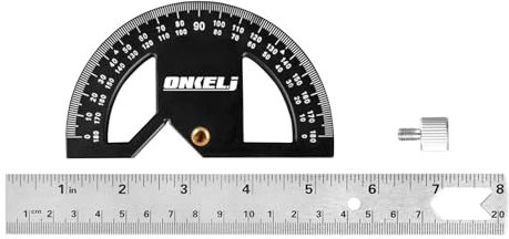 Evember Protractor Angle Finder,Edge Ruler Angle Measuring Gauge - Multi-Function Construction Tools for Carpenter Enthusiast and Professionals