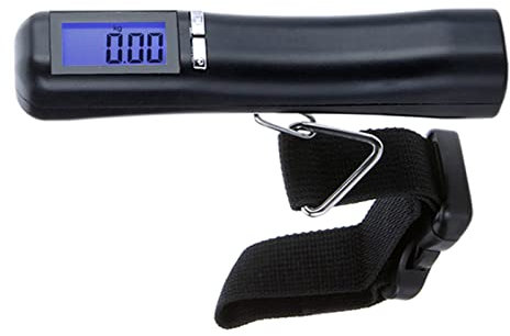 Travel Suitcase Luggage Weight Scale | Portable Lightweight Handheld Scale LCD Digital Display 2XAAA Batteries Powered