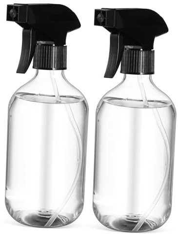 ELAYARD Spruzzino Vuoto 2 Pezzi da 500ml in Pet, Bottiglia Spray Ricaricabile Nebulizzazione Fine per Chioma e Animali Domestici, per Casa e Auto
