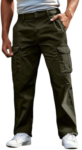 Générique Pantalon Tactique Homme Cargo Treillis Militaire Randonnée Chasse Pantalon de Travail avec Plusieurs Poches