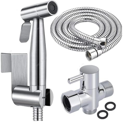 Accessori for spruzzatore bidet portatile Rubinetto in acciaio inox for bagno Doccetta for doccia Bidet(Only water pipe)