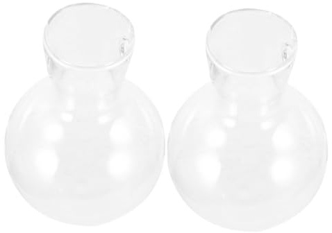 INOOMP 2 Stück Hydroponischer Glaspflanztopf Aus Borosilikatglas Hängendes Pflanzgefäß Für Wasserpflanzen Zimmer Dekoration Wohn Und Bürovasen