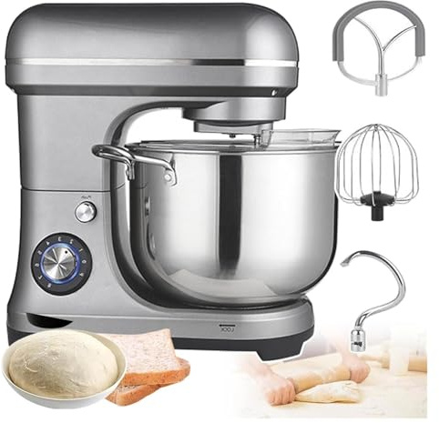 Pink Beryl 2000w Commercial Food Mixer,10l Large Capacity Stand Mixer,8 Gear,with Dough Hook+Mixing Hook+Egg Beater,for Schools,Bakeries,Restaurants,Pizzerias